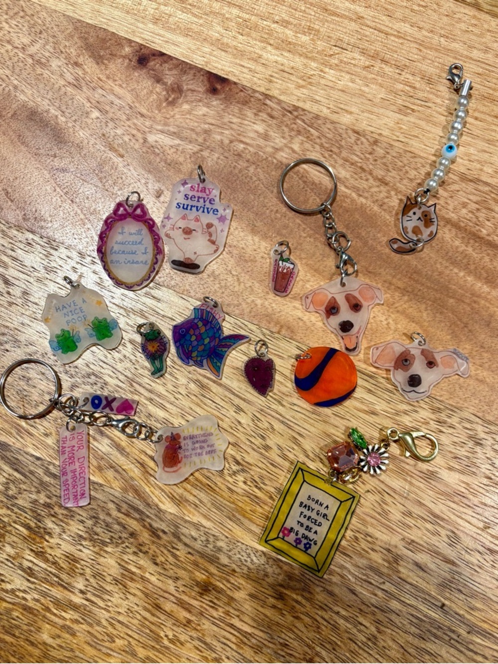 CUSTOM Acrylic Charm Keychains